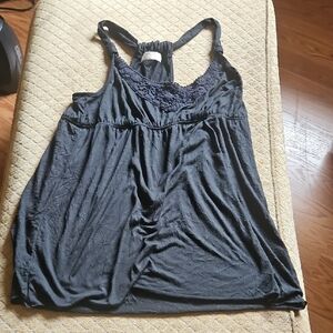 No Boundaries Black Camisole with Lace Trim